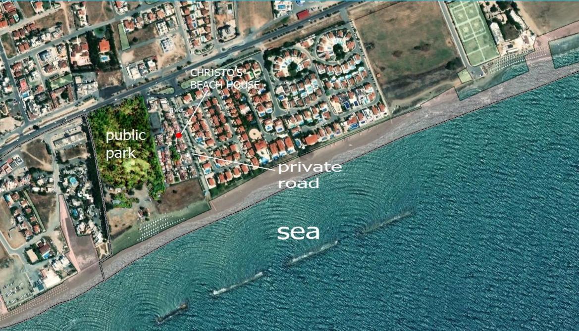 Christos Beach House ลาร์นาคา ภายนอก รูปภาพ